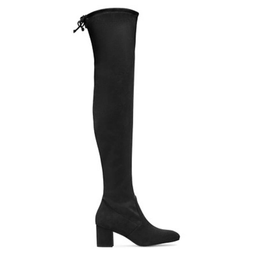 Stuart Weitzman‎ Genna Black 60 City Suede Over the Knee Boots Size 5.5